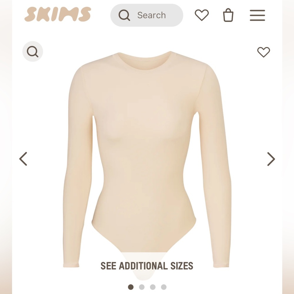 Skims NWT Fits Everybody bodysuit XXS in Sand